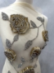 Imagine Gold Roses - Panou floral aplicatie gold&silver