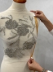 Imagine Silver Leafs - Panou floral aplicatie silver - white
