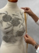 Imagine Silver Leafs - Panou floral aplicatie silver - white