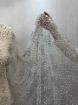 Imagine Stardust Rain Broderie cu cristale arginti si perle  - ivory