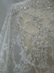 Imagine Bridal Orchids - Dantela brodata cu perle si margele - white