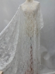 Imagine Bridal Orchids - Dantela brodata cu perle si margele - white