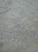 Imagine Bridal Orchids - Dantela brodata cu perle si margele - white