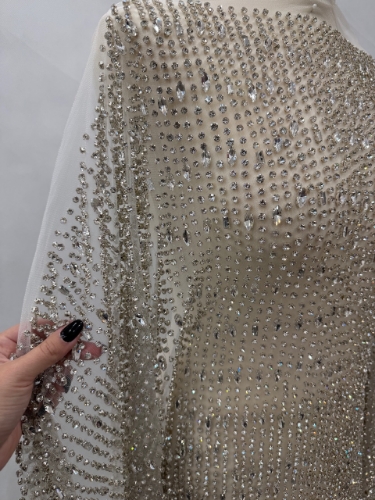 Imagine Luminous Drops - Broderie cu cristale argintii - Silver