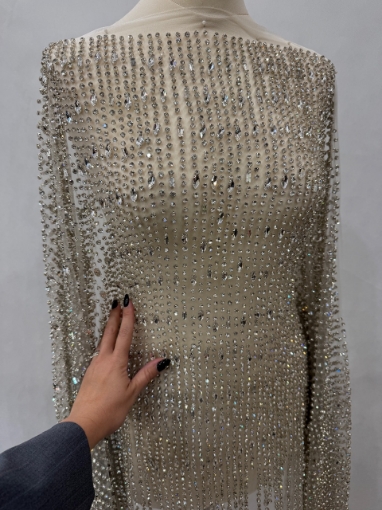 Imagine Luminous Drops - Broderie cu cristale argintii - Silver