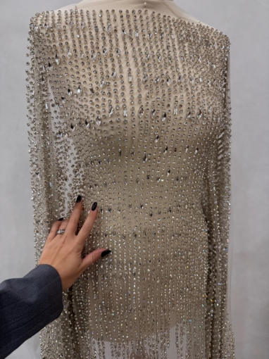 Imagine Luminous Drops - Broderie cu cristale argintii - Silver